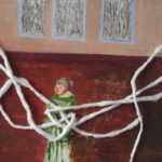 strugling woman